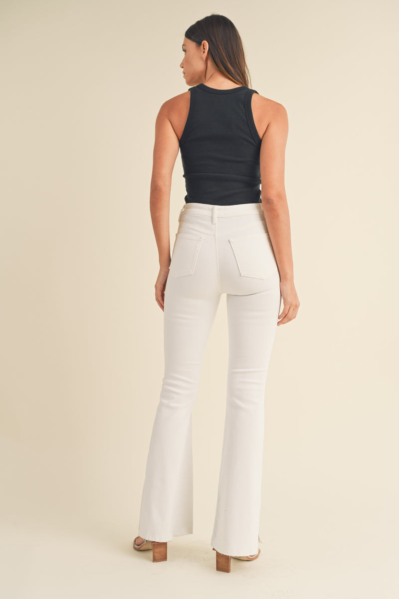 Kampbell White Flare Jeans