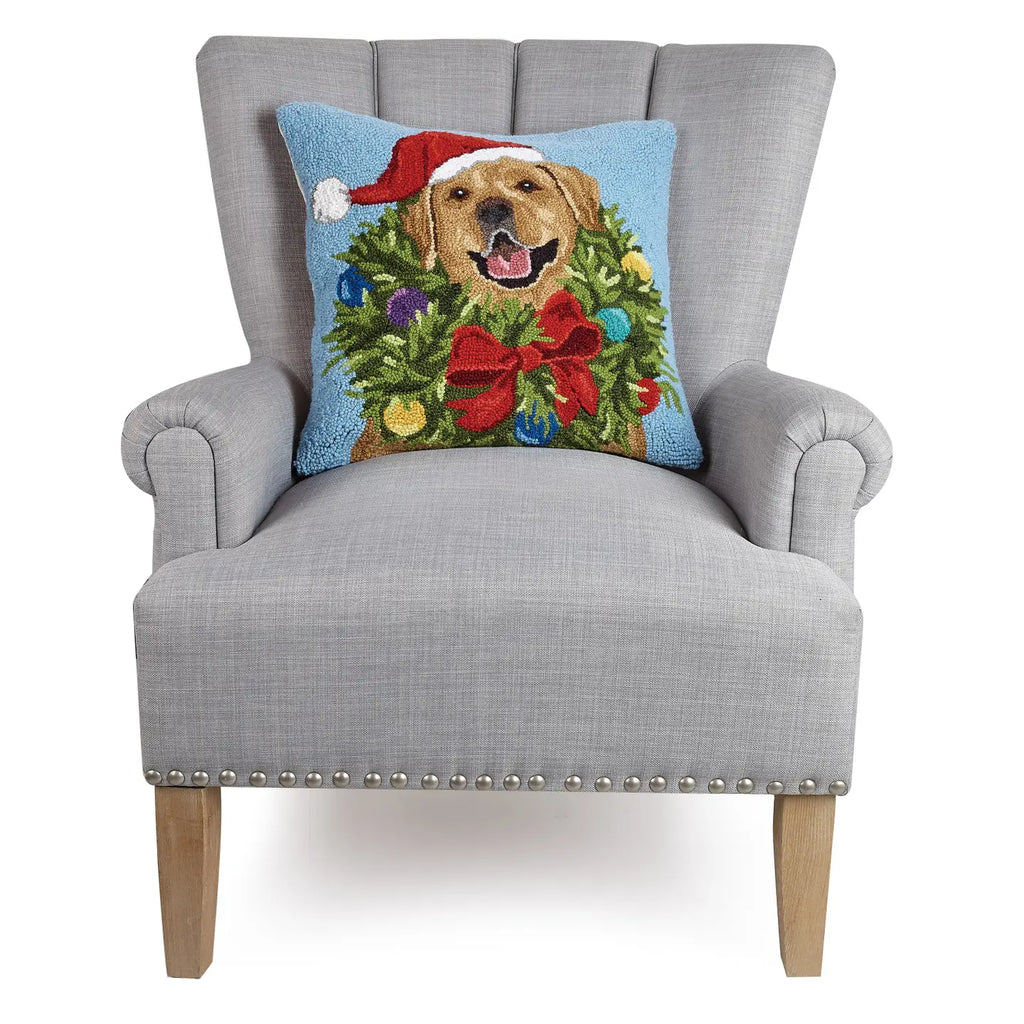 Labrador Retriever Wreath Hook Pillow