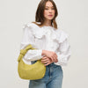 Lime Wicker Handbag