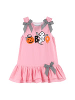 "Boo!" Pink Ruffle Dress