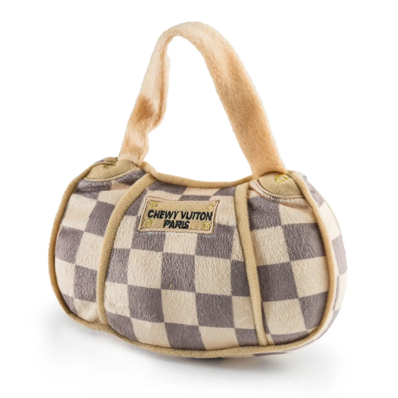 Checker Chewy Vuitton Dog Toy