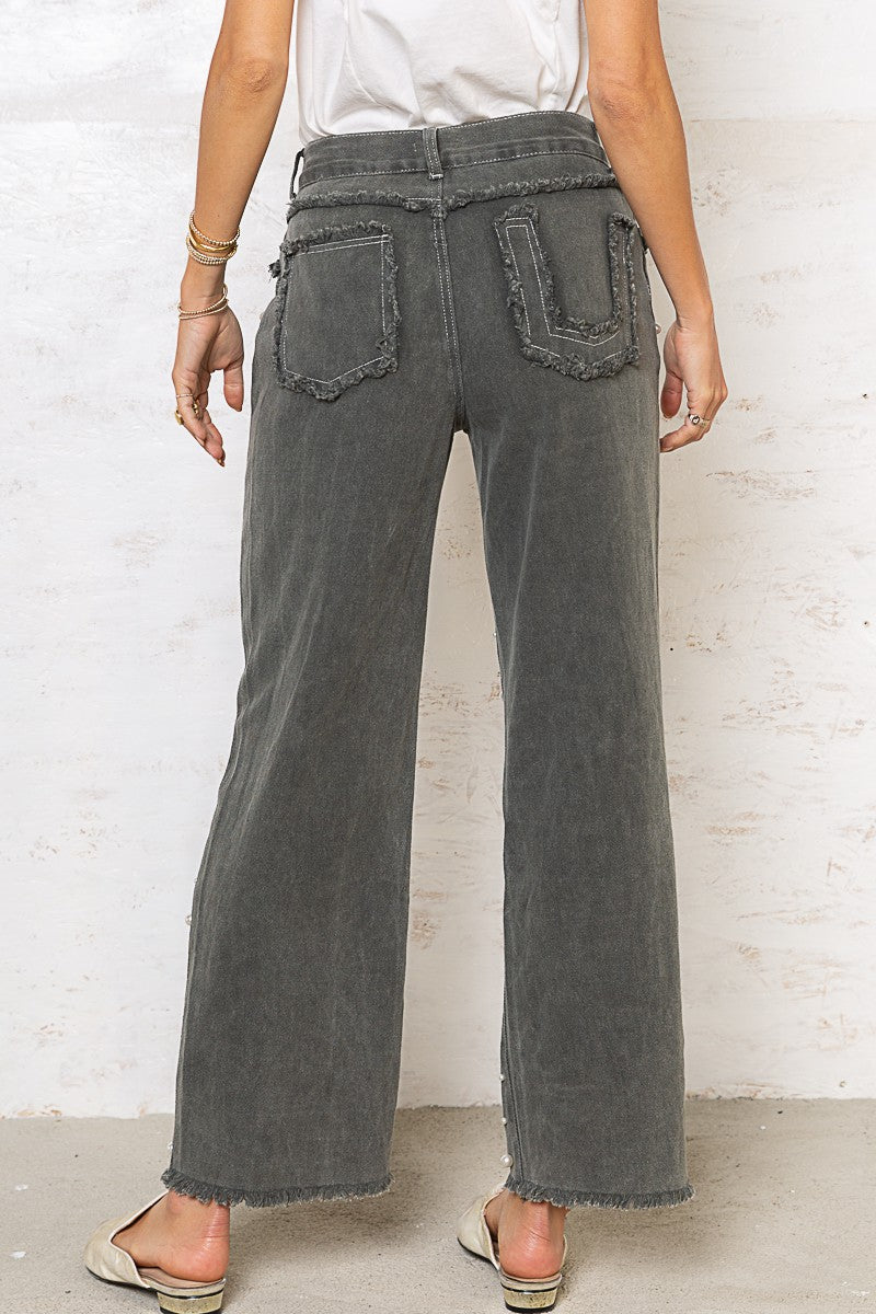 Mother of Pearl Pants - Charcoal