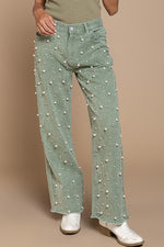 Mother of Pearl Pants - Green