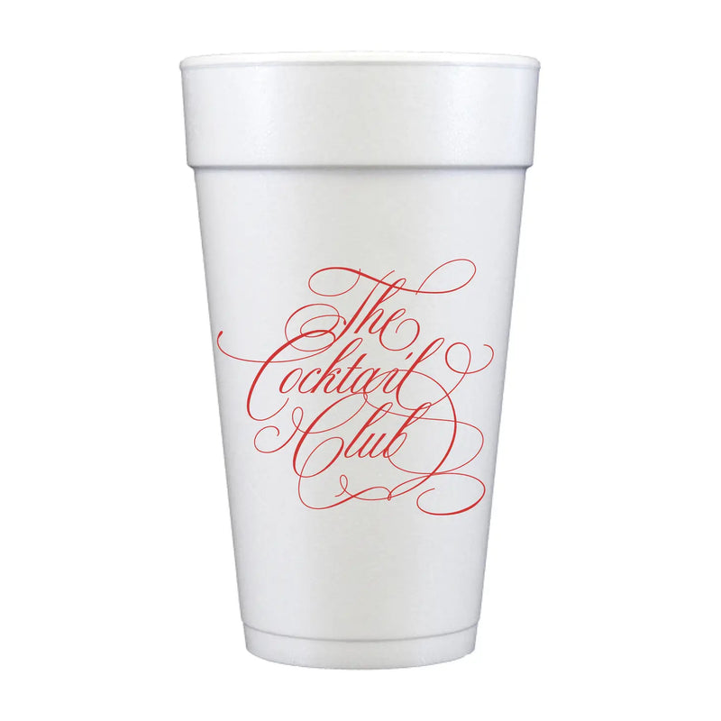 The Cocktail Club Styrofoam Cups