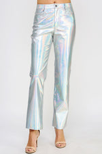 Metallic Pants - Silver