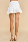 Pleated Athletic Skirt - White