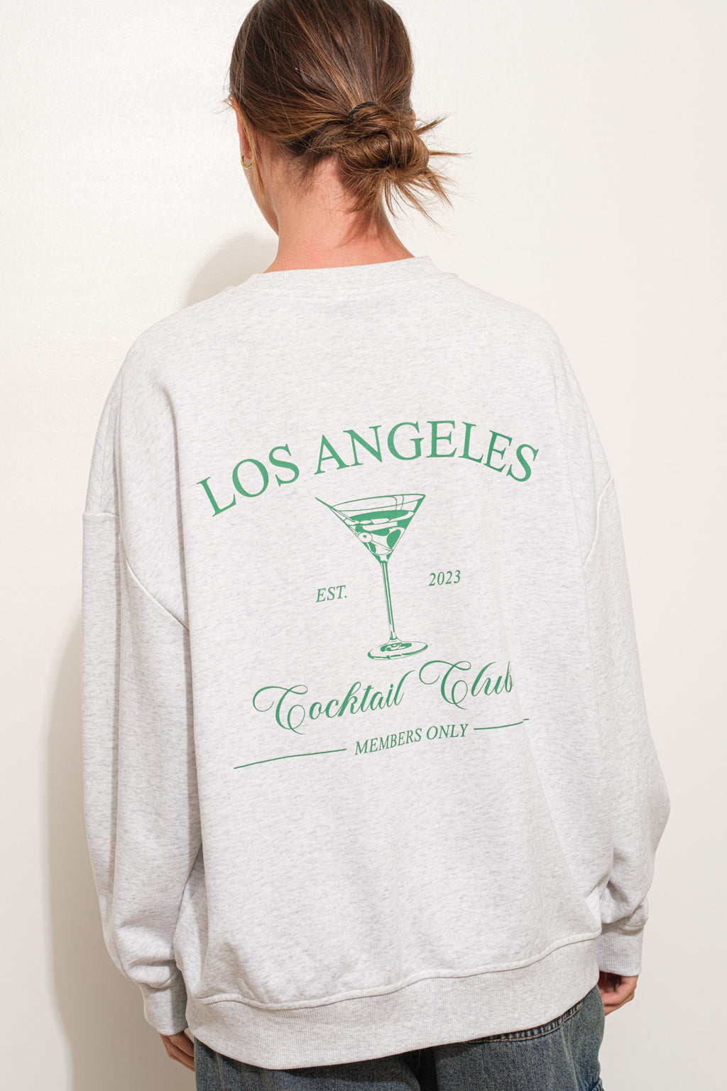 Cocktail Club Crewneck - Gray