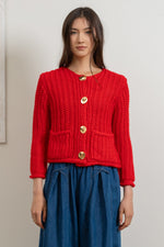 Beatrice Cardigan - Red