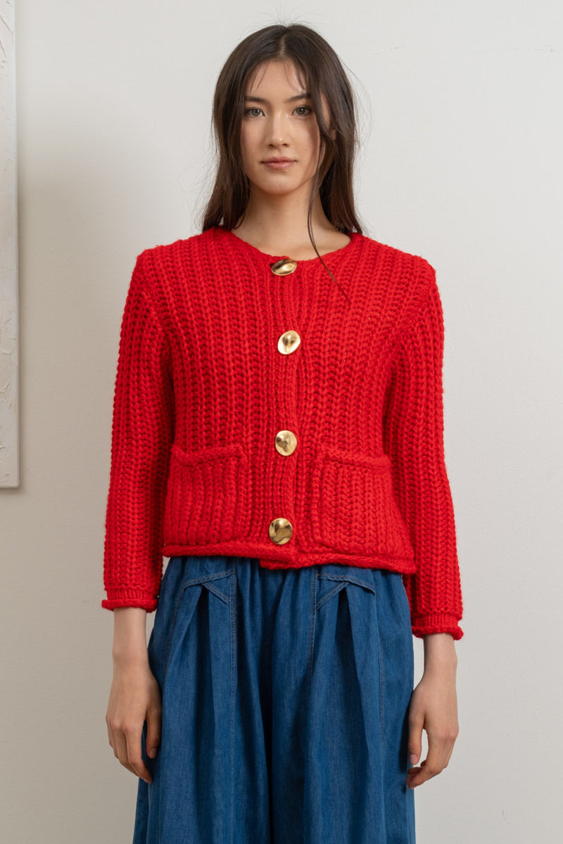 Beatrice Cardigan - Red