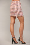 Kylie Tweed Skirt - Pink