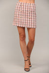 Kylie Tweed Skirt - Pink