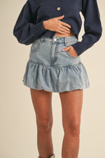 Denim Bubble Skirt