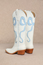 Blue Bow Cowgirl Boots