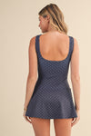 Navy Polka Dot Tennis Dress