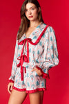 Red Striped Nutcracker & Tree Pajama Set