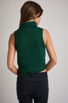 "JOY" Turtleneck Sleeveless Sweater