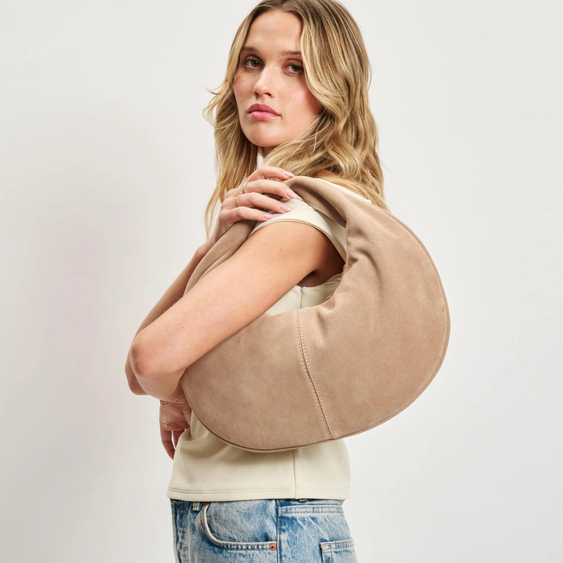 Genuine Leather Suede Handbag
