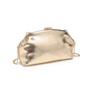 Gold Leather Clutch