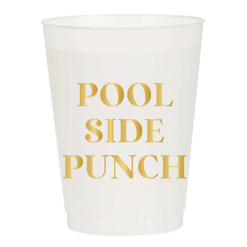 Pool Side Punch Reusable Cups