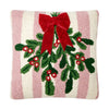 Mistletoe Striped Hook Pillow