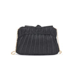 Bow Black Glitter Clutch