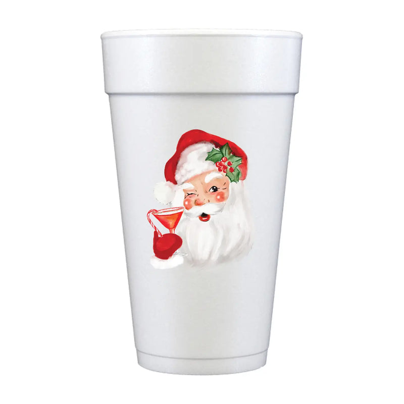 Merry Martini Styrofoam Cups