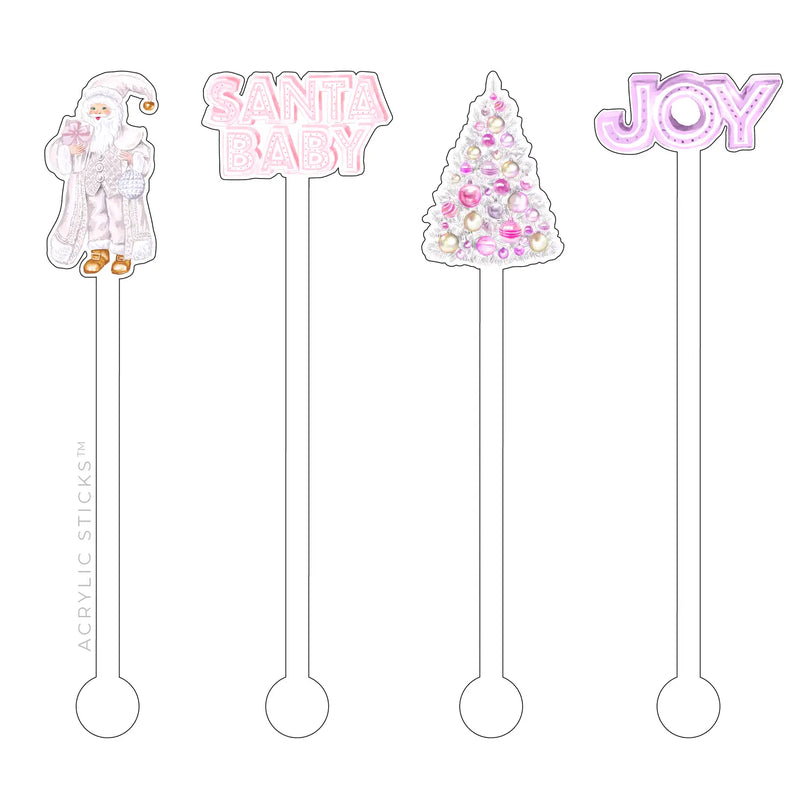 Pastel Christmas Stir Sticks