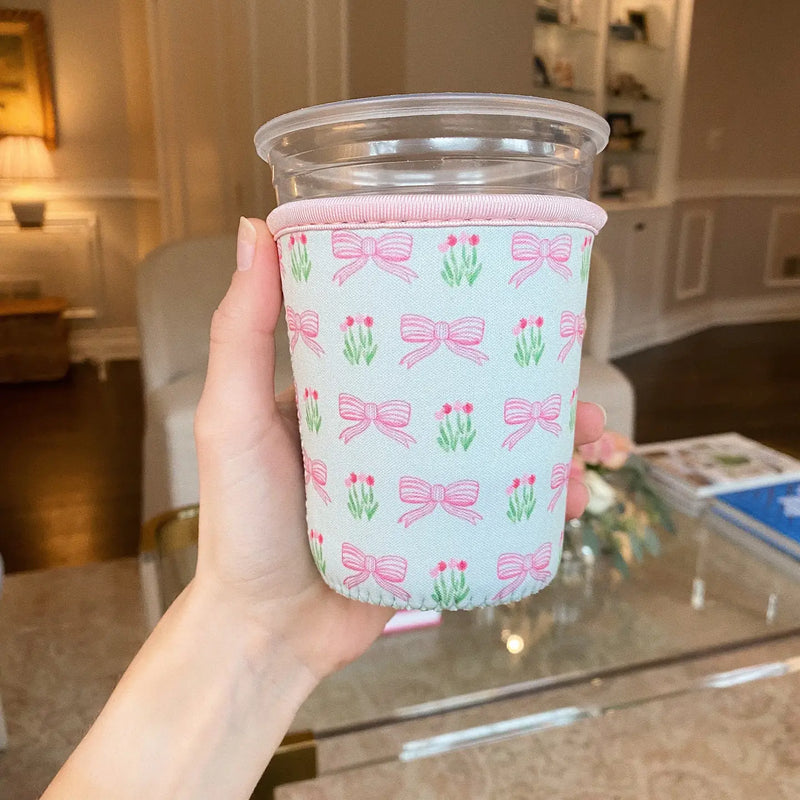 Pinks Bows & Flowers Coffee Sleeve - Grande