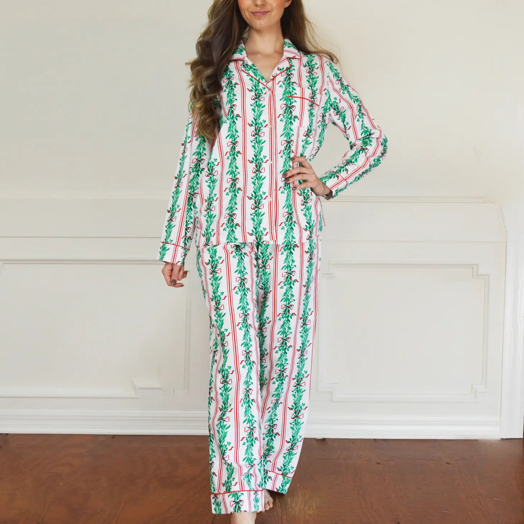Mistletoe Striped Pajama Set