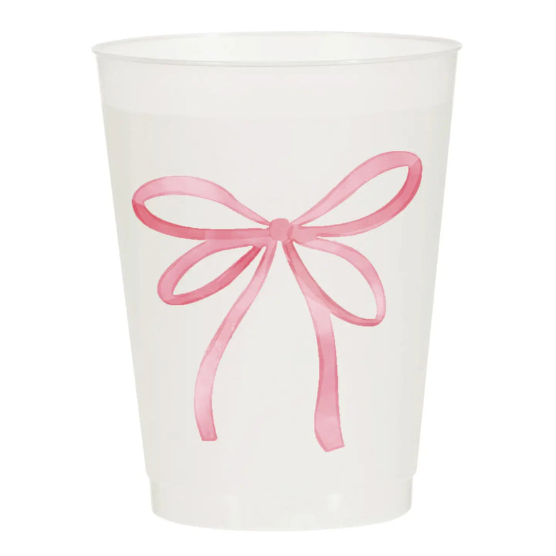 Pink Ribbon Reusable Cups - Set of 10