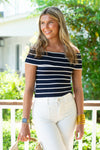 Bindy Top - Navy