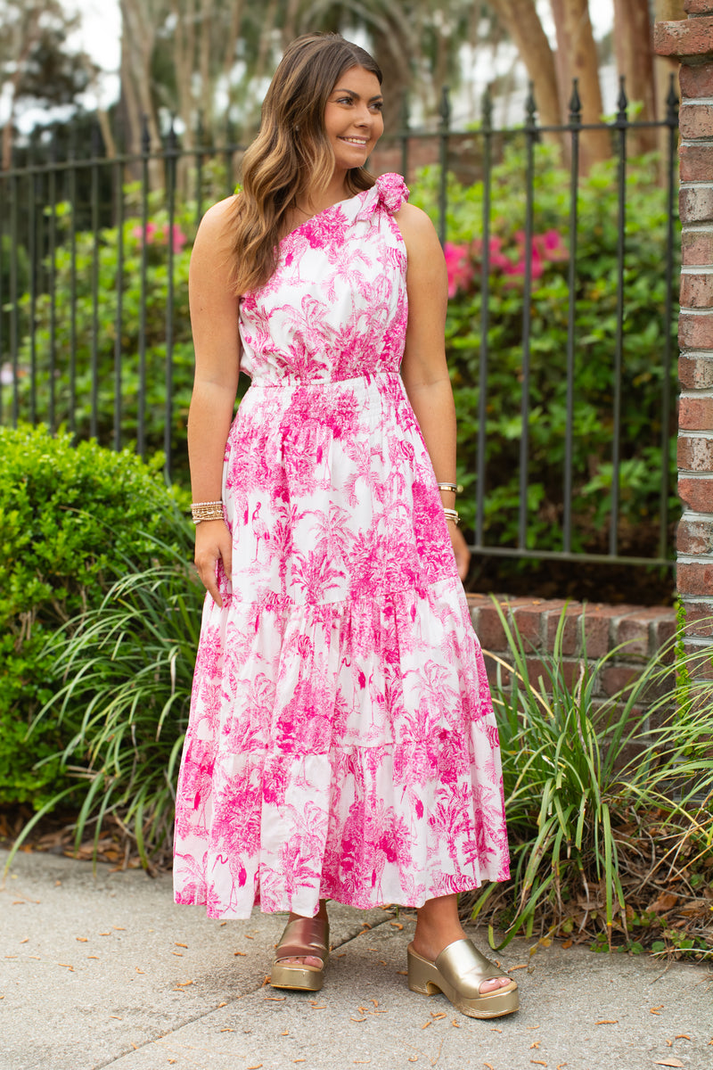 Charleston Charm Dress - Pink