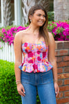 Astrid Top - Pink Floral