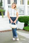 Floral Flare Sweater - Blue