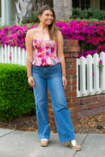 Astrid Top - Pink Floral