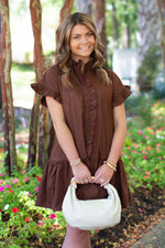 Adrienne Dress - Brown