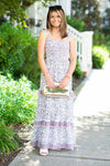 Vineyard Stroll Ruffle Maxi Dress
