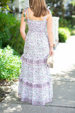 Vineyard Stroll Ruffle Maxi Dress