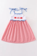 Crab Applique Girls Dress