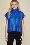 Metallic Royal Blue Sweater