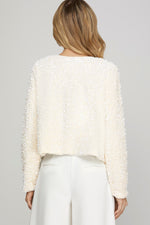 Cream Sequin Jacket