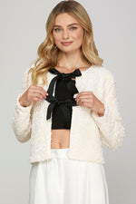 Cream Sequin Jacket