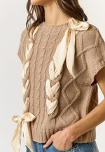 Kinsey Sweater - Taupe/Cream