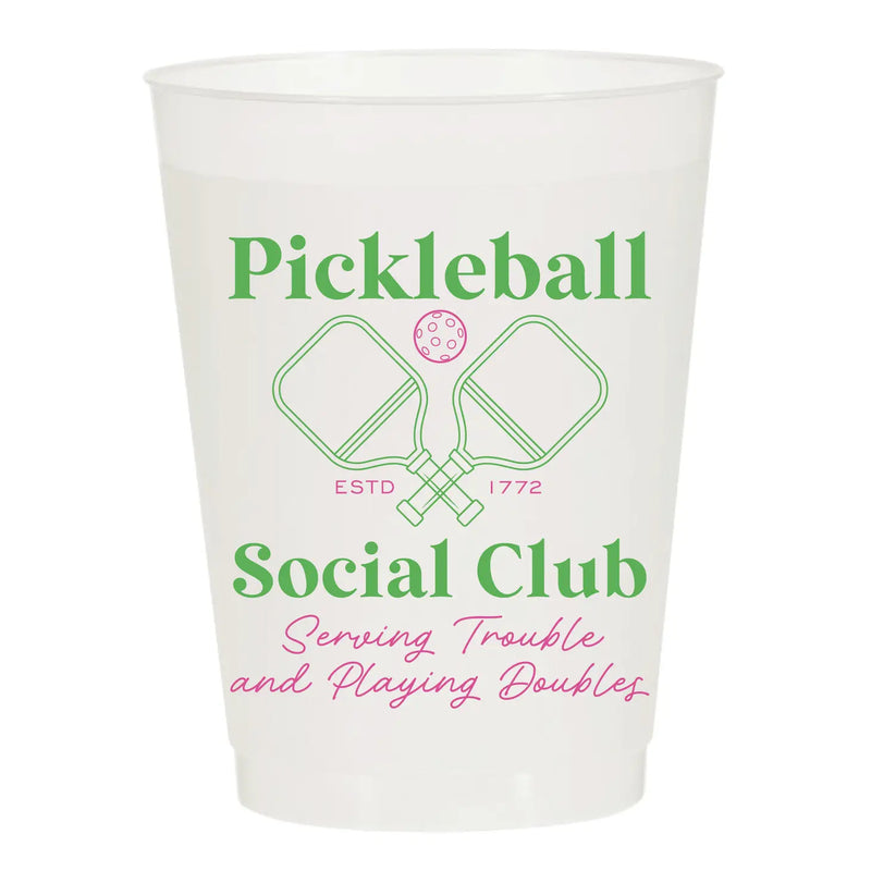 Pickleball Social Club Reusable Cups