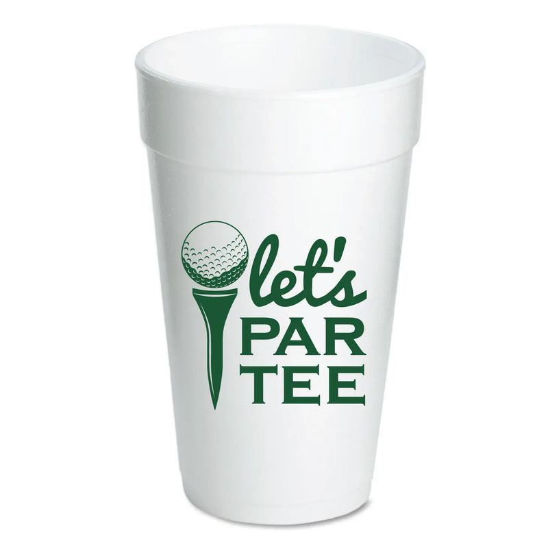 "Let's Par Tee" Styrofoam Cups