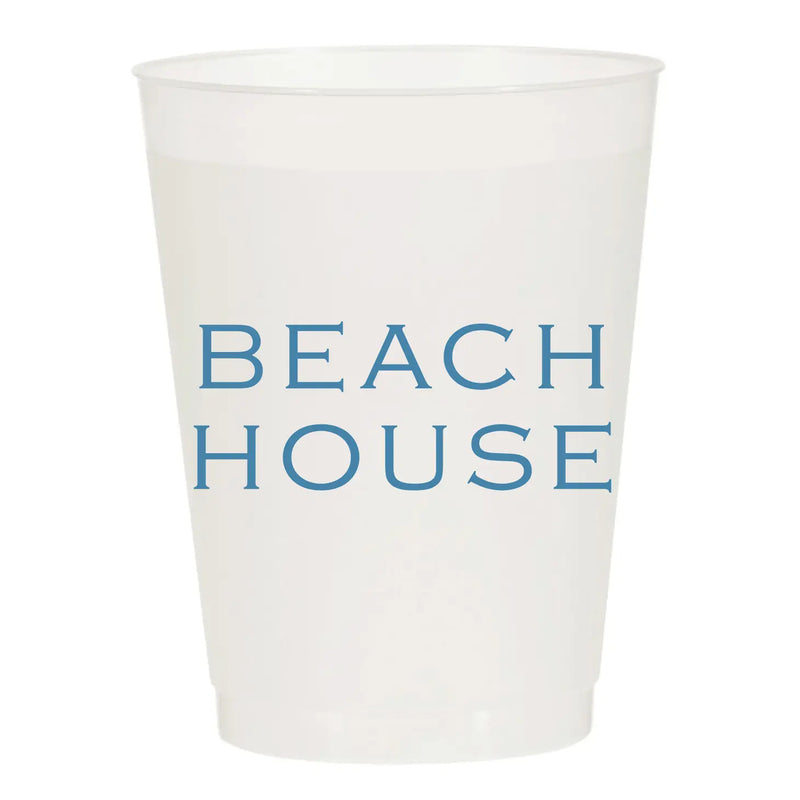 "Beach House" Reusable Cups