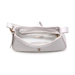 Crocodile Vegan Leather Bag - Oatmilk