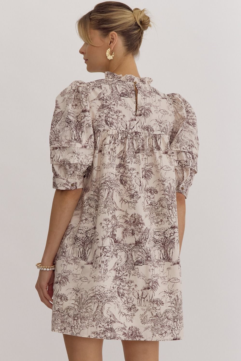 Safari Toile Mini Dress