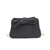 Bow Black Glitter Clutch