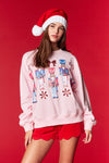 Sequin Nutcracker Holiday Crewneck